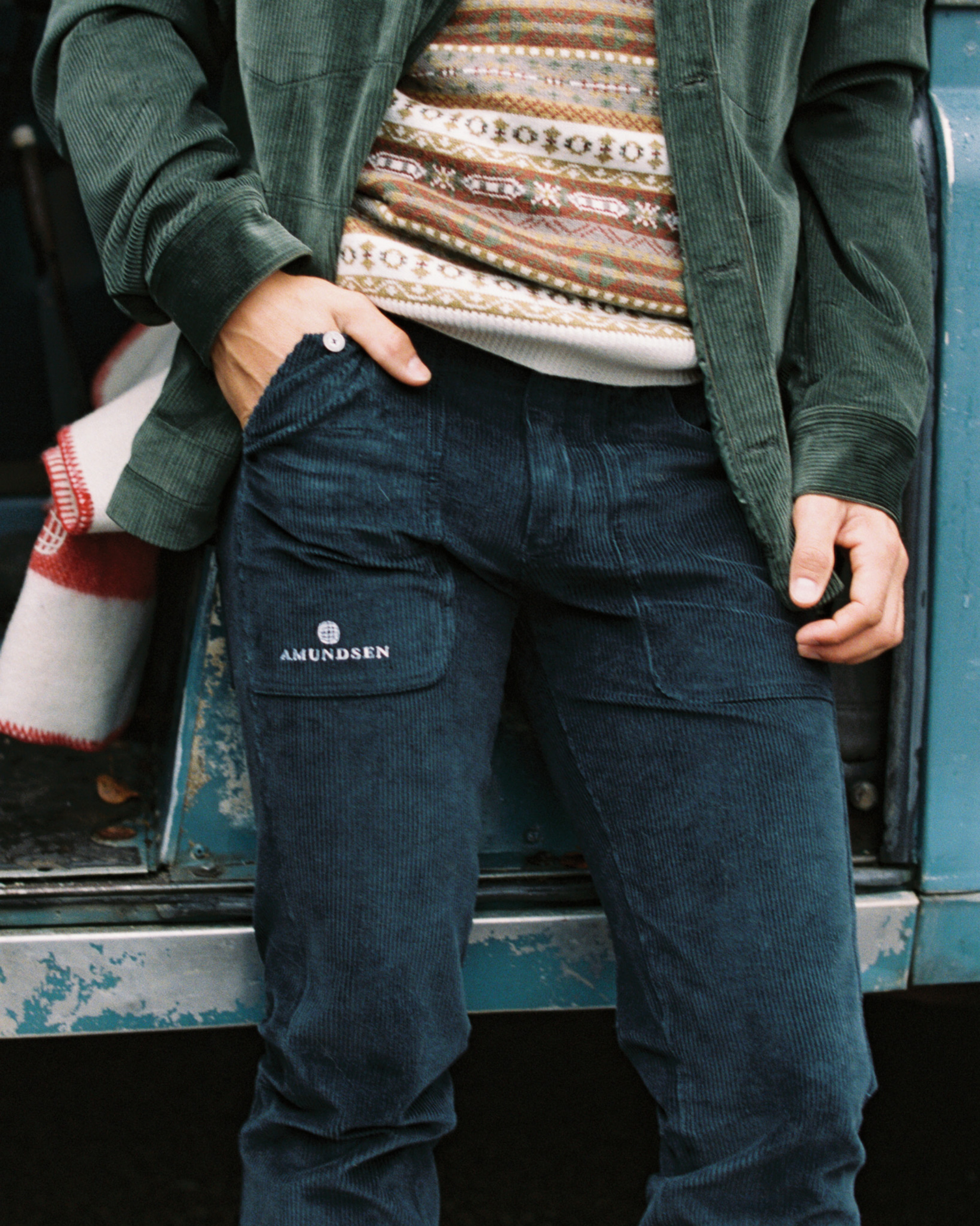 FJORDCORD SLACKS 8 WALE MENS | Amundsen Sports