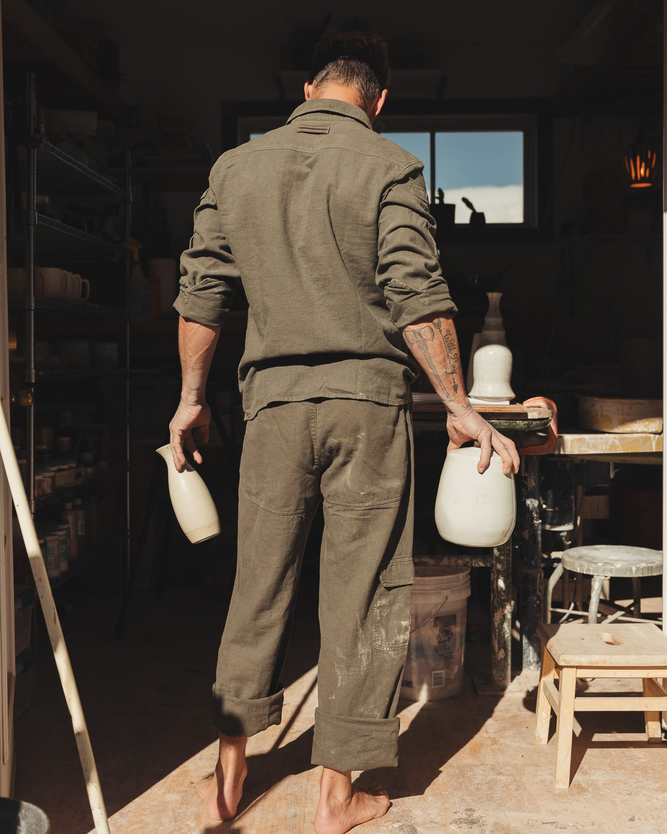 TRAVELLER'S LINEN PANTS MENS | Amundsen Sports